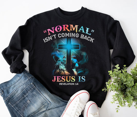 Normal Isn't Coming Back, Jesus Is Revelation Sweatshirt