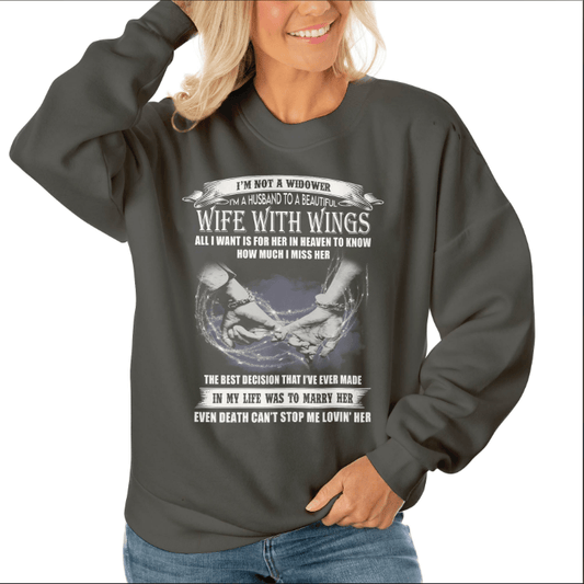 Payment To Order I'm A Husband To A Beautiful Wife With Wings Sweatshi