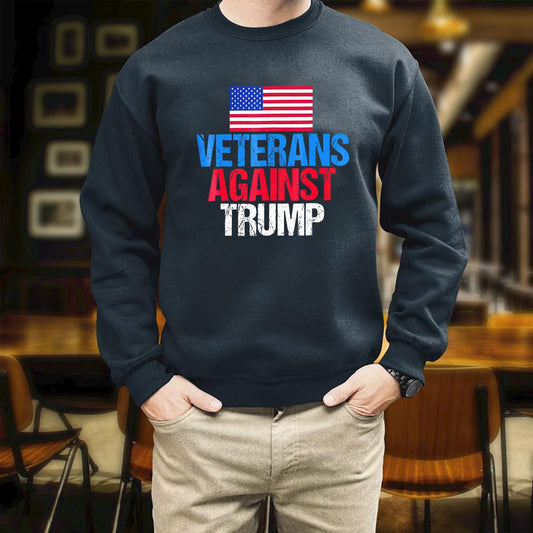 Veterans Against Trump Trump Printed 2D Unisex Sweatshirt