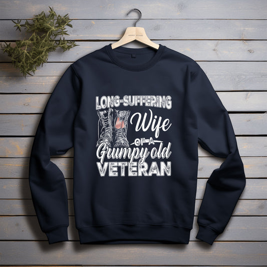 Veteran Gift For Wife LongSuffering Wife Of A Grumpy Old Veteran Unise